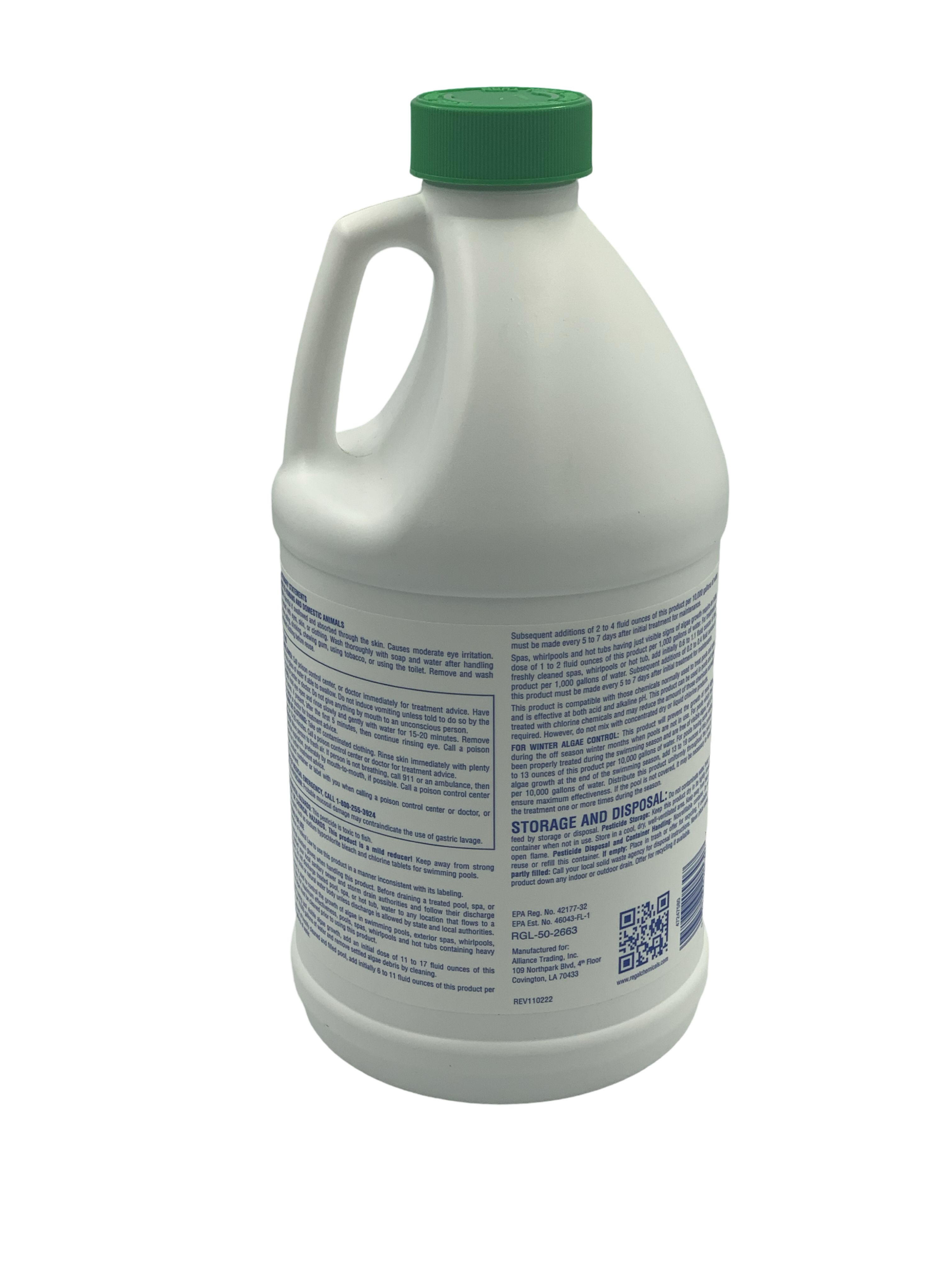Regal Chemicals 1/2 gal Algaecide 60 Bottle - 47247580