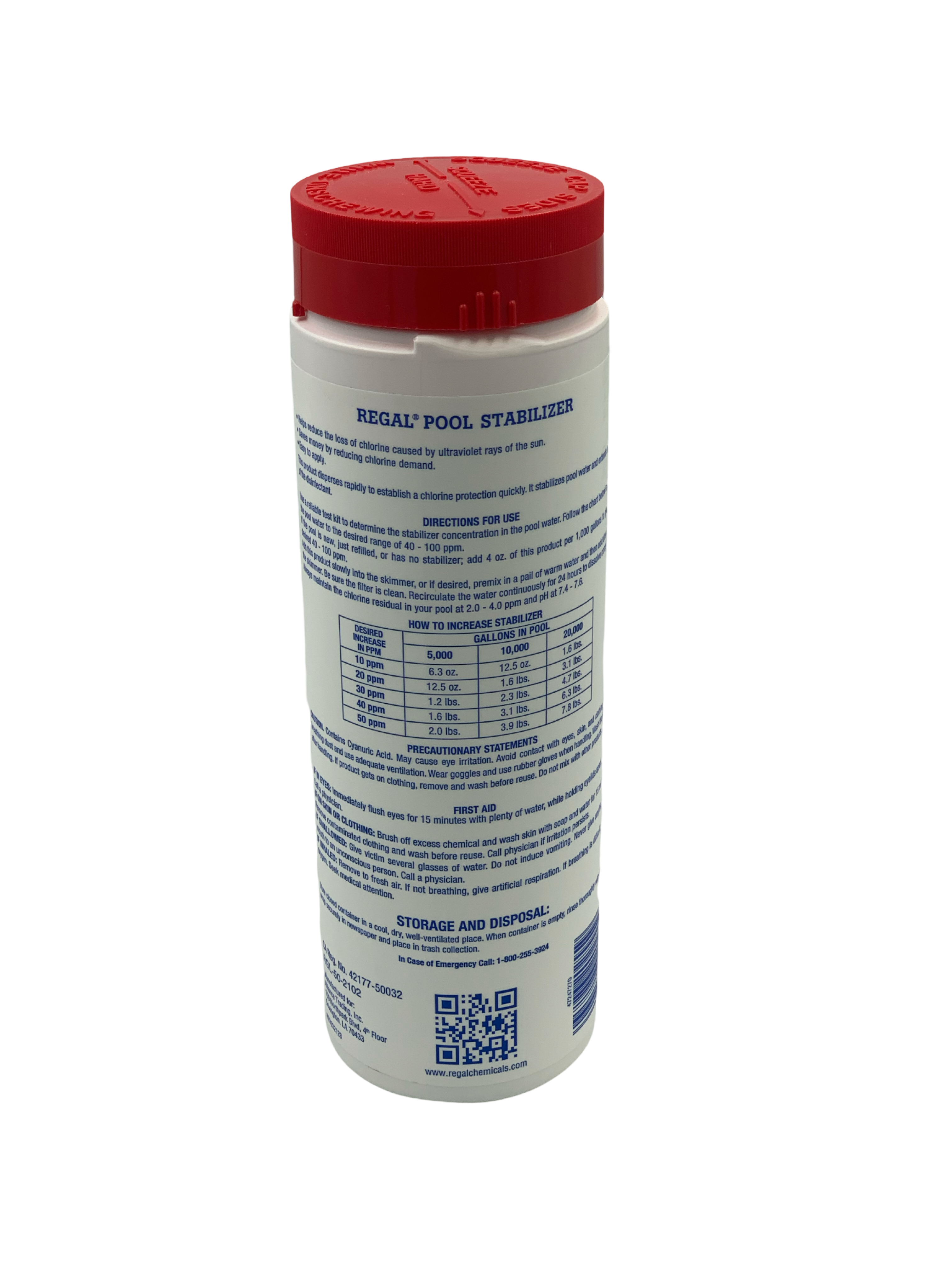 Regal Chemicals 1.75 lb Pool Stabilizer Bottle- 12001589
