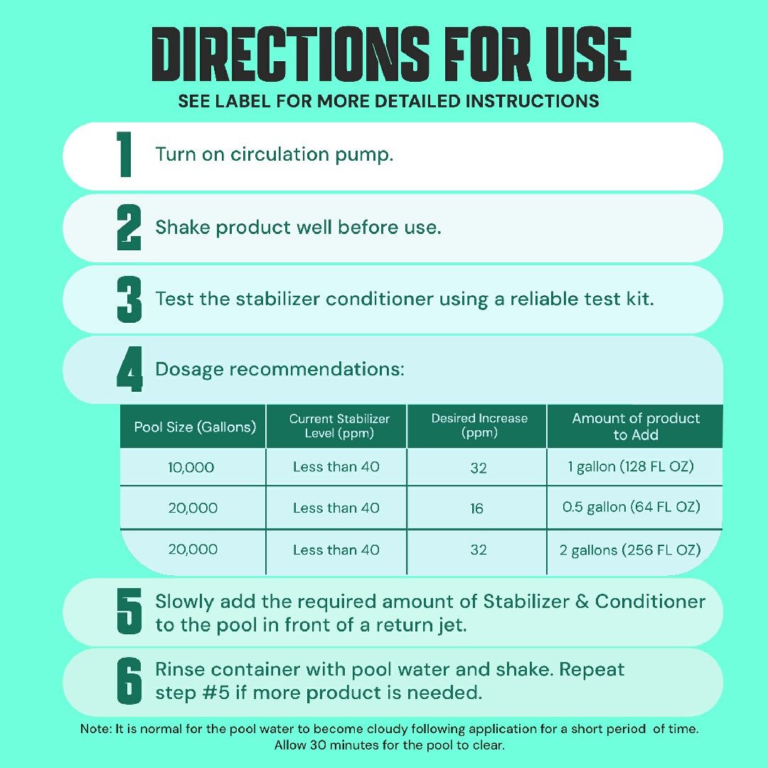 Pool Stabilizer and Conditioner