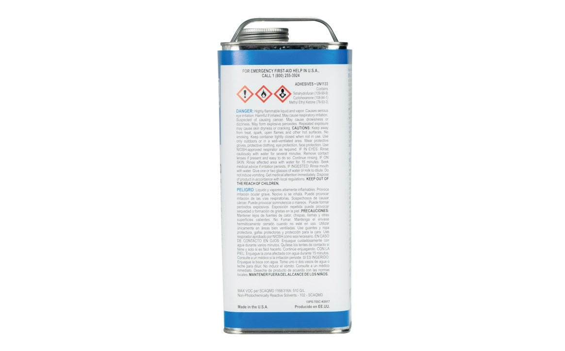 Weld-On® 705™ PVC Cement, 1 Gallon - 10085