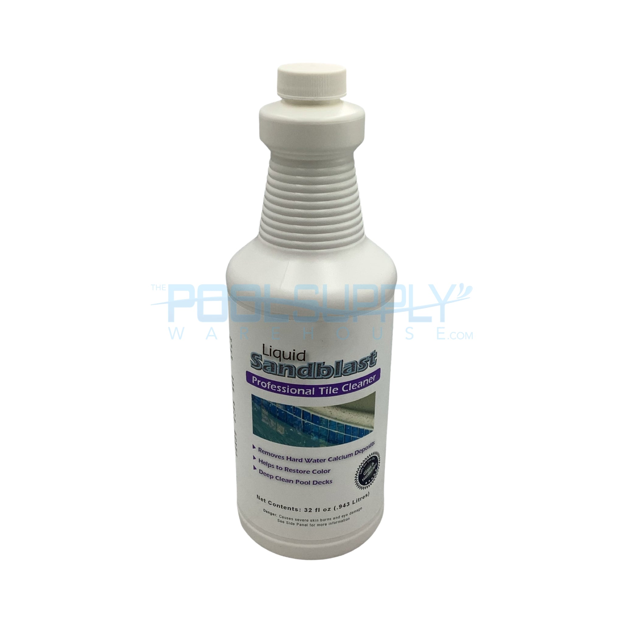 Innovative Aqua Systems Liquid Sandblast Tile Cleaner - 1 Qt. - IAS-LSBH-32QT - The Pool Supply Warehouse