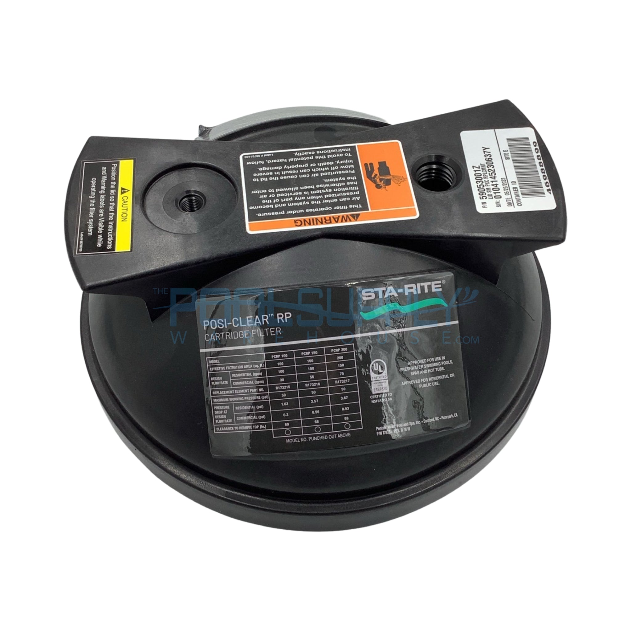 Pentair - Lid, 100 Sq. Ft. - 59053001Z - The Pool Supply Warehouse