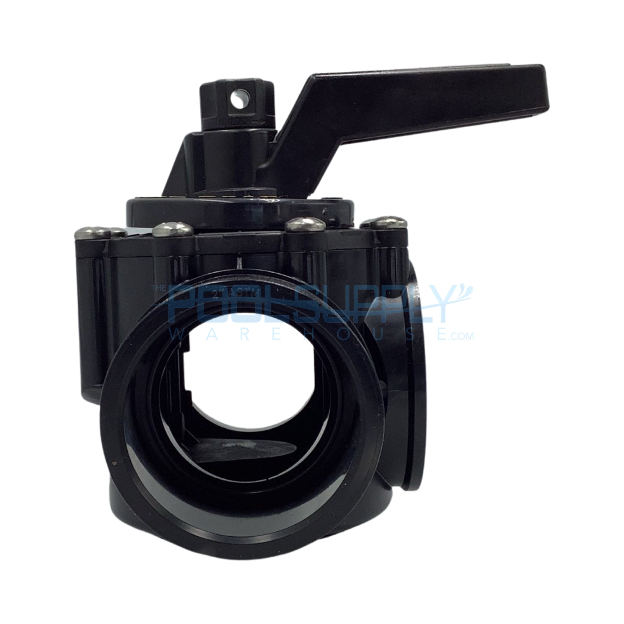 Praher 2x2-1/2" 2 Port CPVC Valve, Black - OV2-2010 - The Pool Supply Warehouse