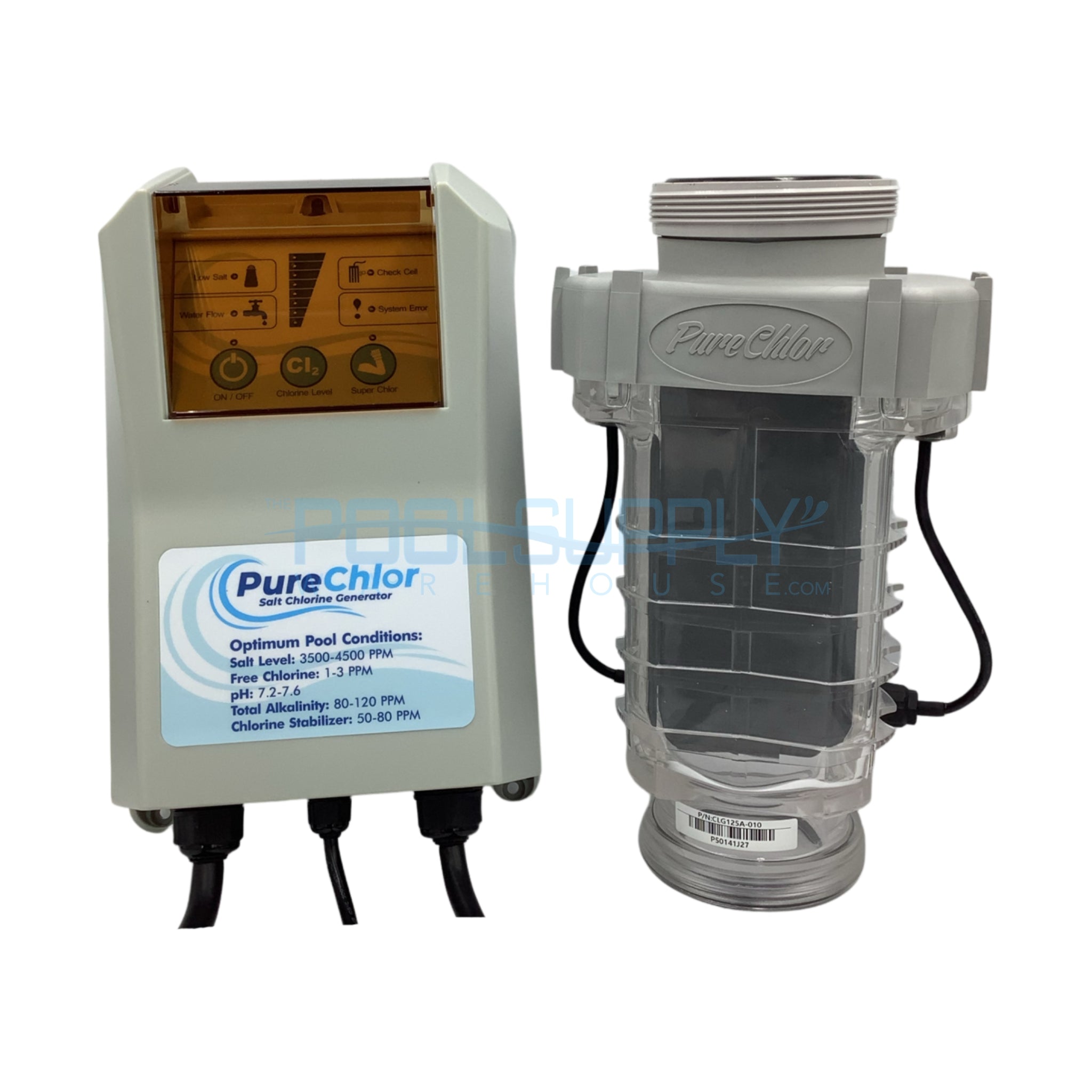 PureChlor Salt 25K Complete Chlorine Generator Kit - CLG125A - The Pool Supply Warehouse