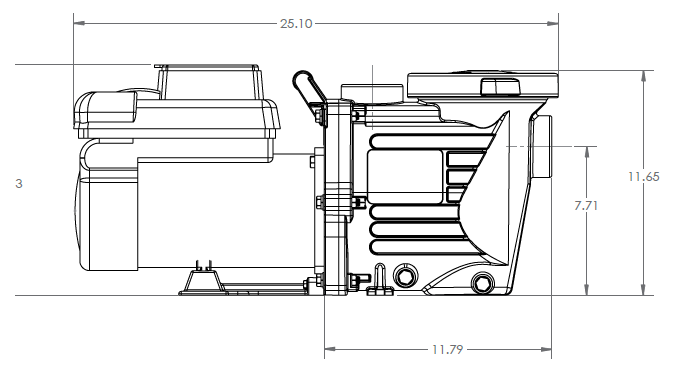 Waterway Plastics Power Defender 2.7HP 230V Variable Speed Pump - PD-270 - The Pool Supply Warehouse