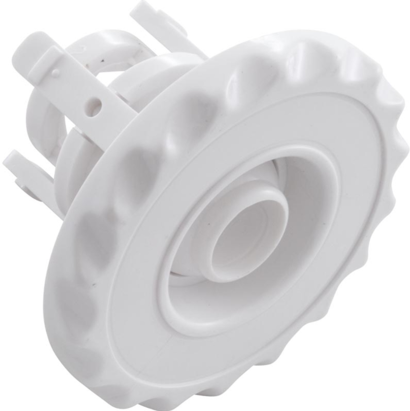 Waterway Plastics Mini Gunite Jet Internals Directional Scalloped White - 224-1000G