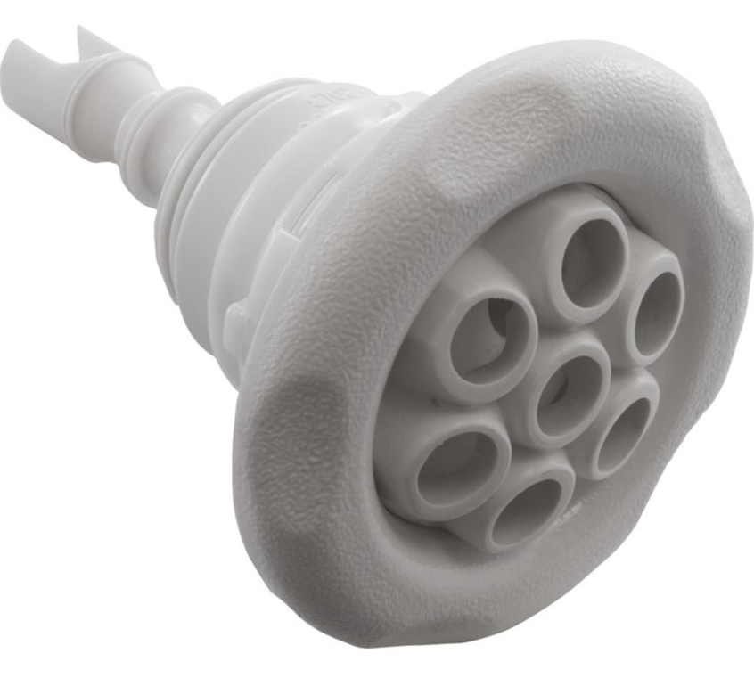 Waterway Plastics 3 3/8" 5 Scallop Massage Jet - 229-8031 - The Pool Supply Warehouse