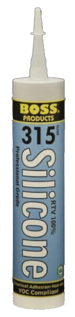 Soudal 8 oz. BOSS® 315 RTV 100% Silicone Sealant, Clear - 31580