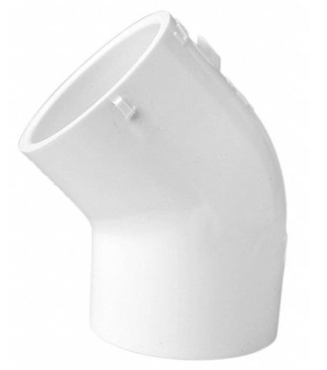 Lasco 3/4" SCH40 45° Elbow Slip - 417007BC - The Pool Supply Warehouse