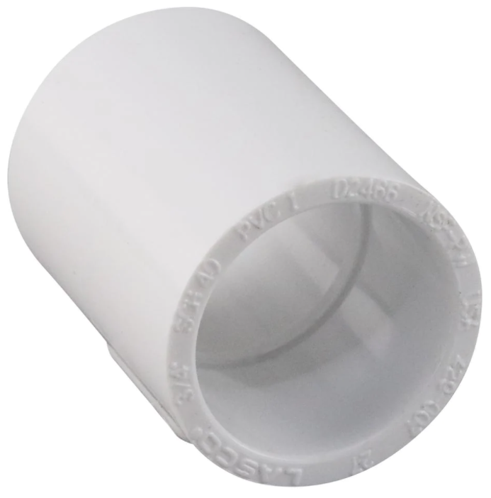 Lasco 3/4" SCH40 Coupling Slip x Slip - 429007BC - The Pool Supply Warehouse