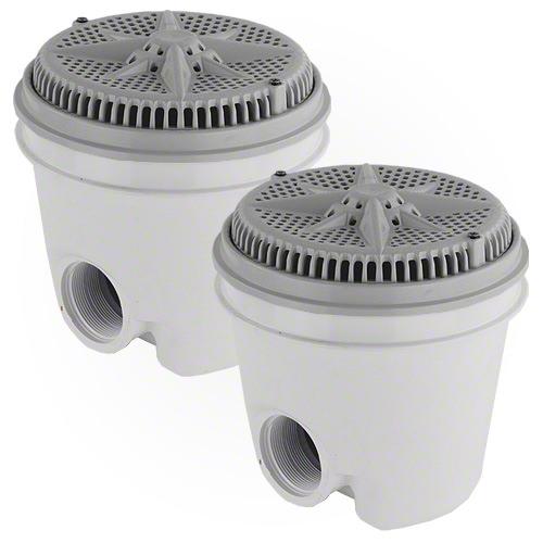 Pentair StarGuard Main Drain Complete 500114 - Gray - Two Pack-The Pool Supply Warehouse