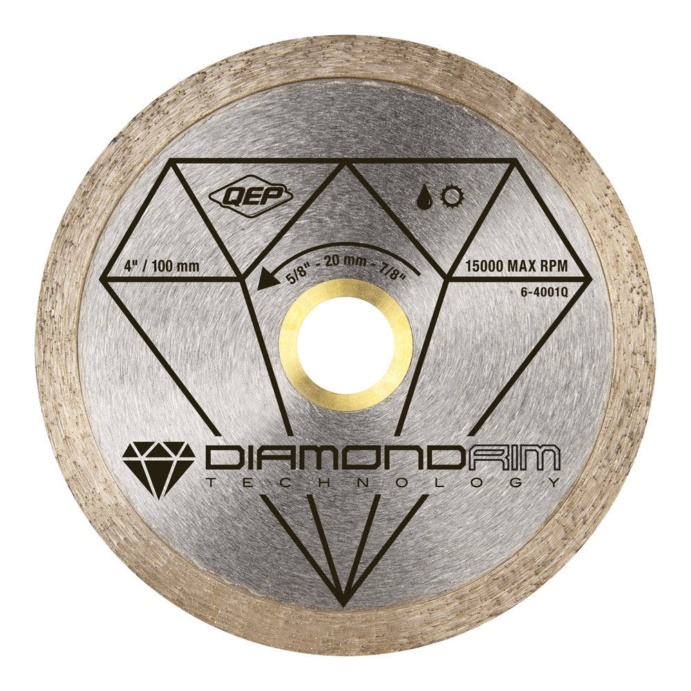 QEP 4" Black Series Diamond Blade Wet/Dry Ceramic Tile - 6-4001Q - The Pool Supply Warehouse