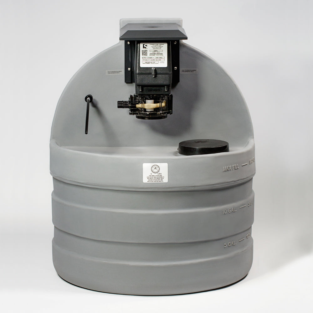 Stenner Tank (120V/60Hz – 15 Gal) Acid Tank/Feeder-The Pool Supply Warehouse