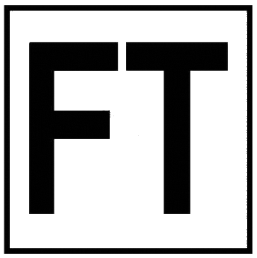 Inlays 6x6" Ceramic Tile 4" "FT" Smooth Frost-Proof Pool Deck Depth Marker - C613500