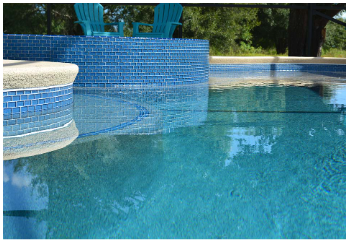 Artistry in Mosaics 1 Sq-Ft. Blue Brick Blend Design Tile - GG82348B17