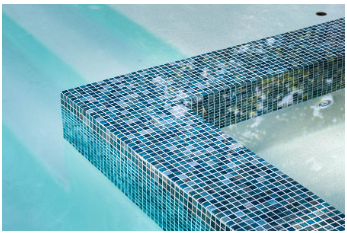 Artistry in Mosaics 1 Sq-Ft. Blue Copper Blend Design - GV42020B7