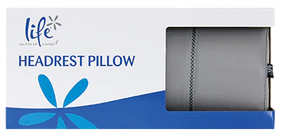 Life Essentials 11"x3" Weighted Spa Pillow, Grey - LSP302
