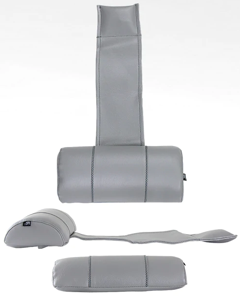 Life Essentials 11"x3" Weighted Spa Pillow, Grey - LSP302