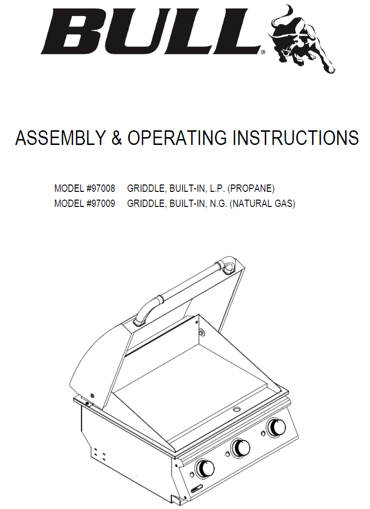 Outlaw Intro Grill Owner's Manual