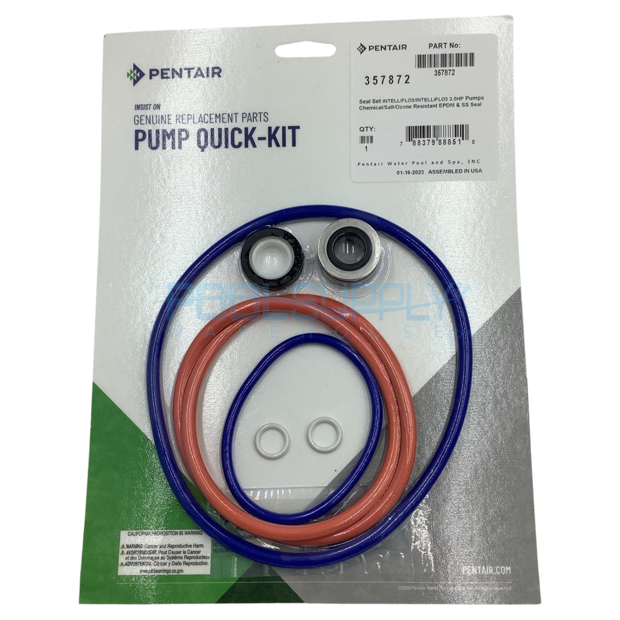 Pentair 3 HP Seal Set - 357872 - The Pool Supply Warehouse