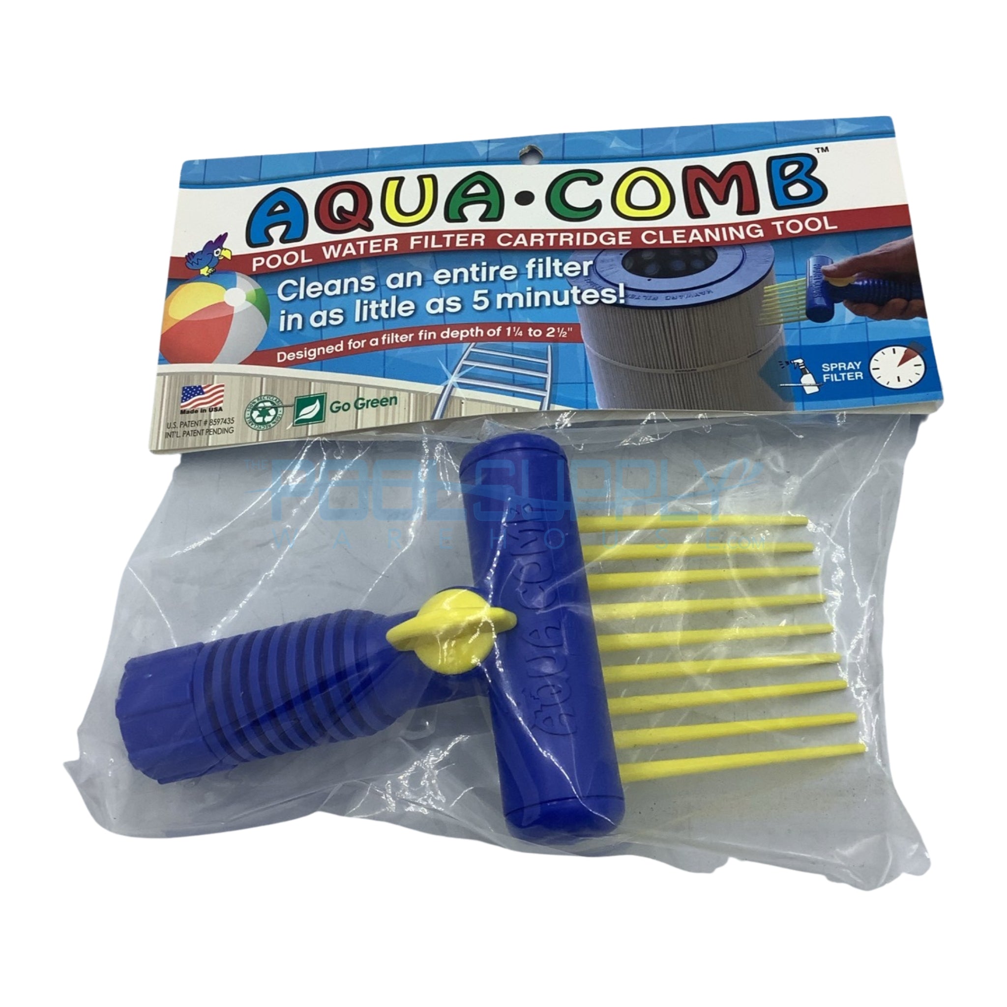 Aqua Comb Pool Filter Cartridge Cleaning Tool