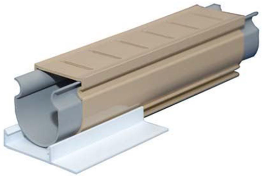 Cardinal 2"x10' Square Paver Drain, Tan - QP-6401T