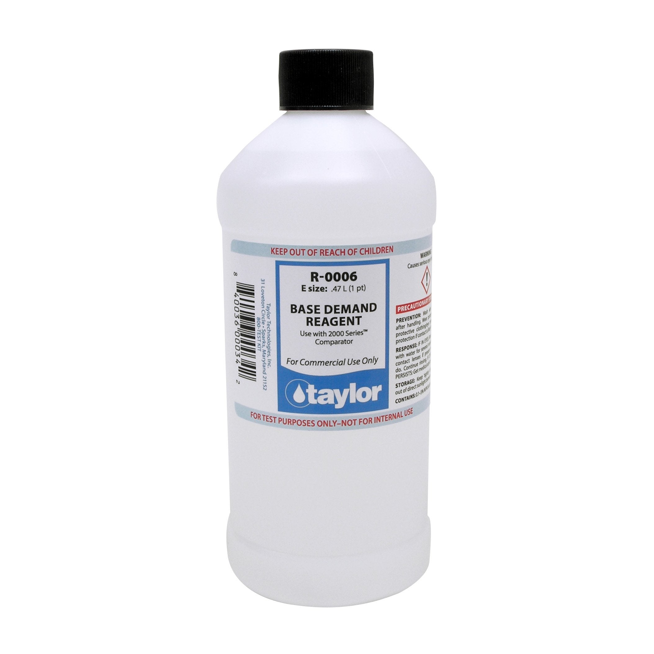 Taylor Replacement Reagent R-0006 - 16 oz - R-0006-E - The Pool Supply Warehouse