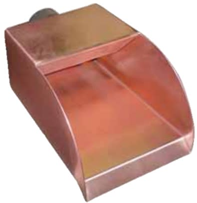 Bobe 12" Radius Copper Scupper - RC-12 - The Pool Supply Warehouse