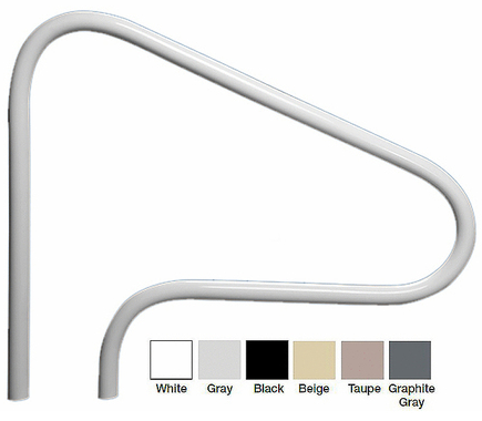Saftron 40" 3-Bend Return-To-Deck Figure-4 Grab Rail, Taupe - RTD-340-T