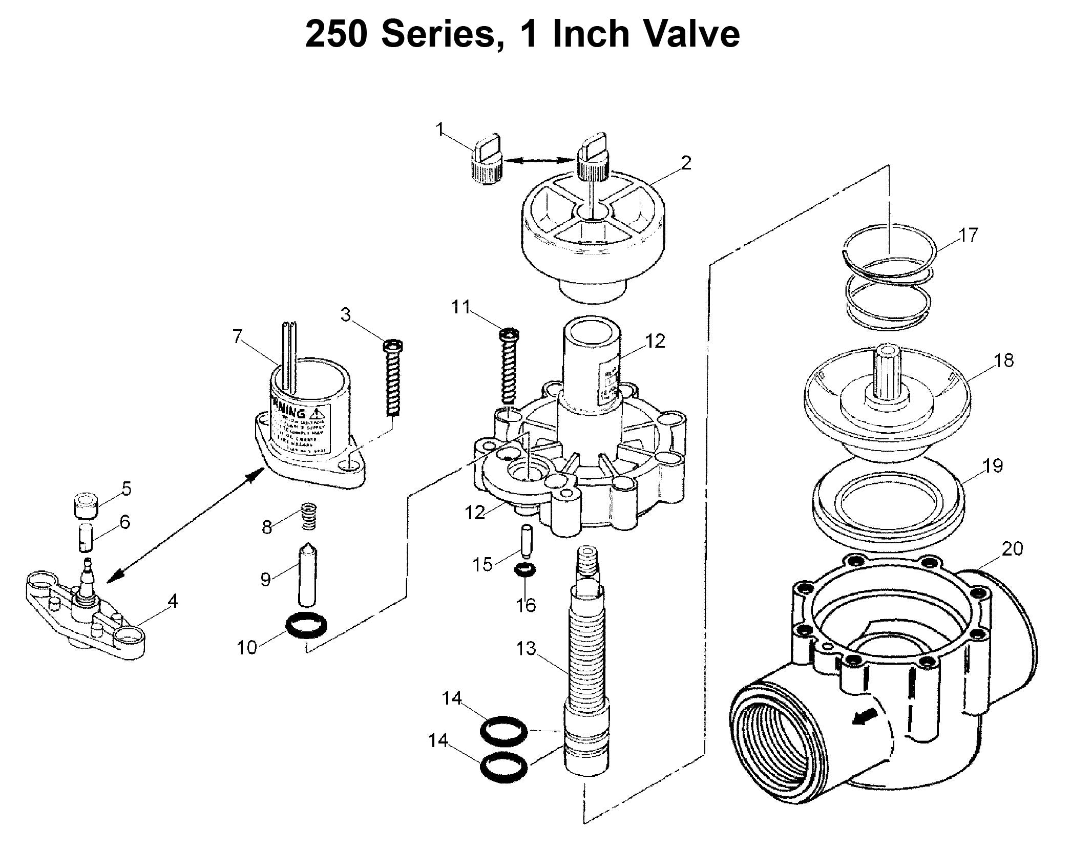 Toro 1" FPT Pin Type Valve - 250-00-04