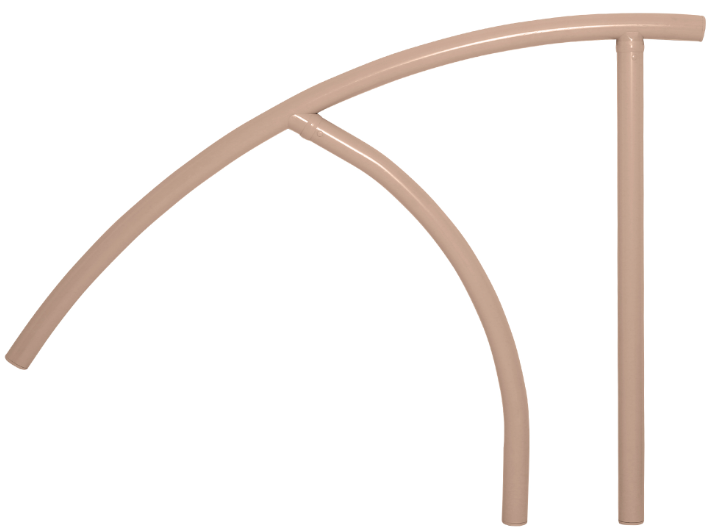 Saftron 44" Triton Return-To-Deck Handrail, Beige - TRTD-144-B