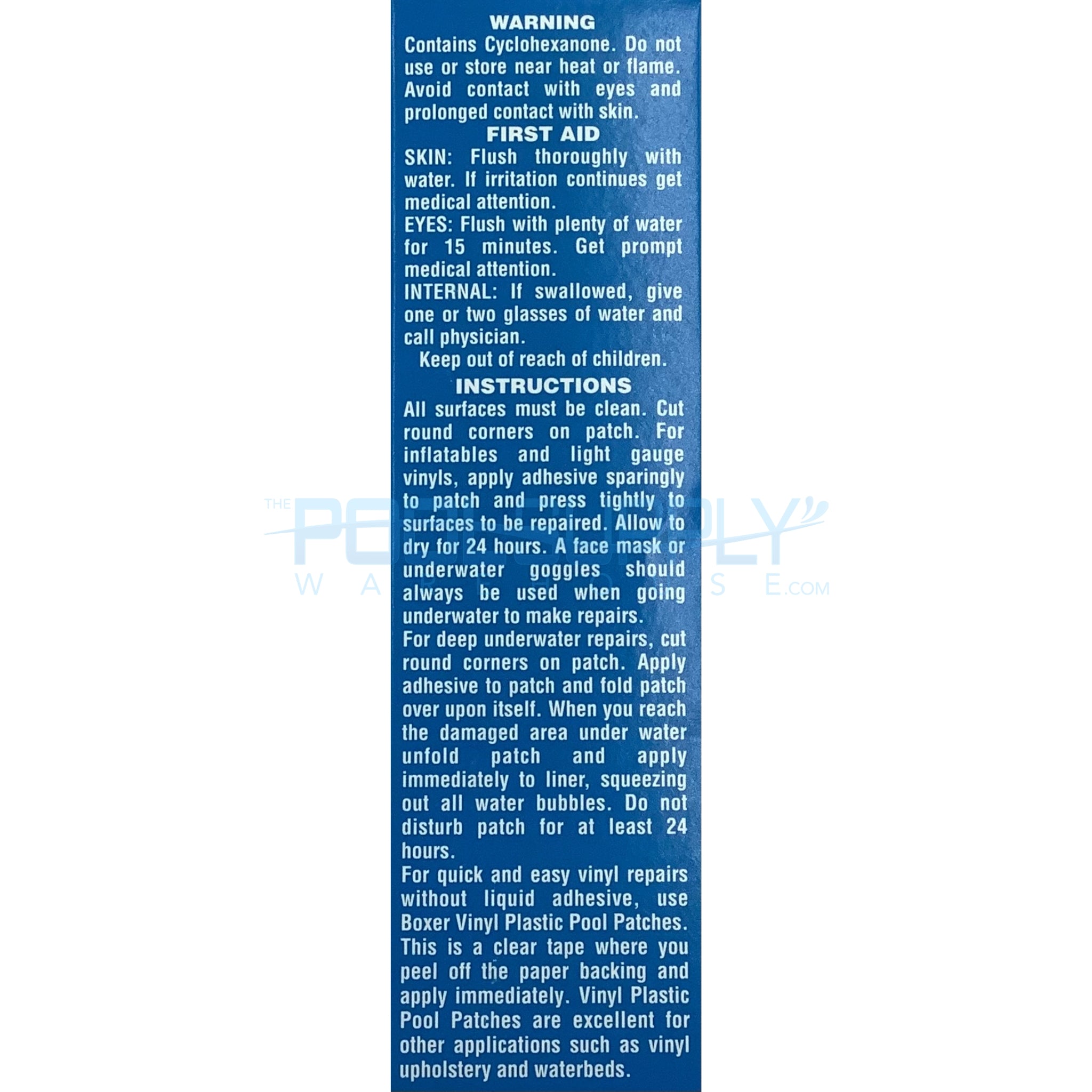 Union Laboratories Vinyl Pool Repair Kit - 2 oz - 859 - The Pool Supply Warehouse