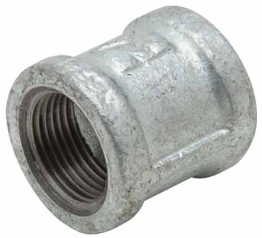 Matco 1-1/4" Galvanized Malleable Coupling - ZMGCP06