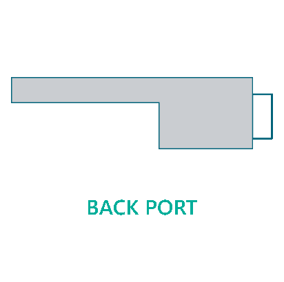 Natural Wonders® Waterfall 36”X6” Back Port - White-The Pool Supply Warehouse