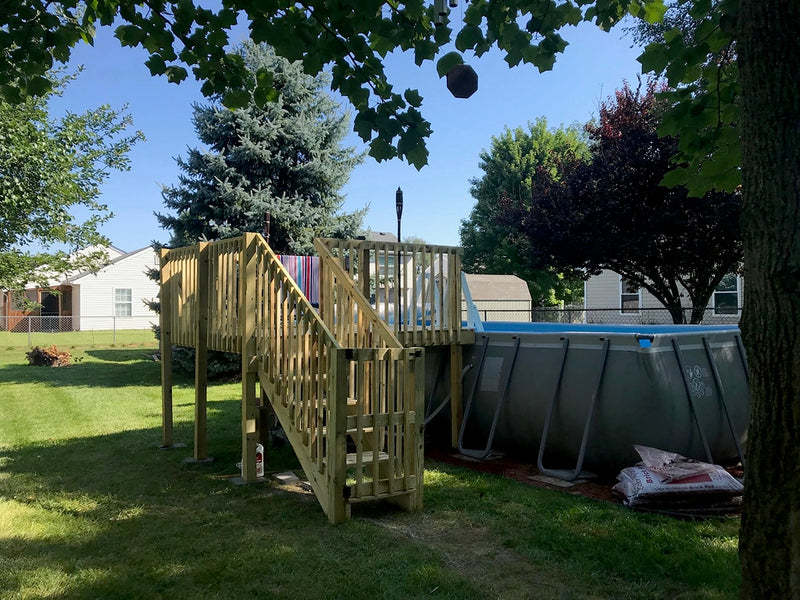 Above Ground Pool Deck Kit (8' X 8')