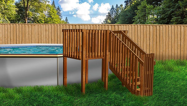 Above Ground Pool Deck Kit (4' X 8')