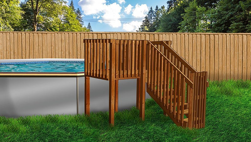 Above Ground Pool Deck Kit (4' X 8')