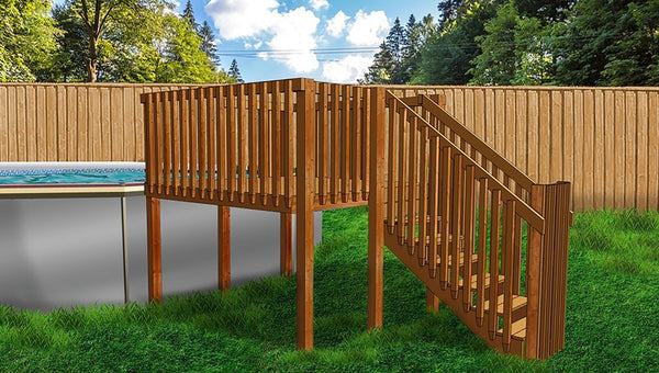 Above Ground Pool Deck Kit (8' X 8')