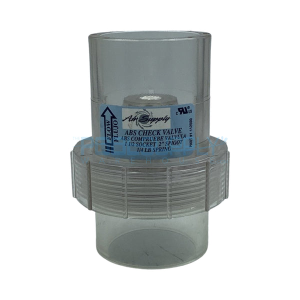 2" Clear Blower 1/4 Lb Check Valve - 1112500 - The Pool Supply Warehouse