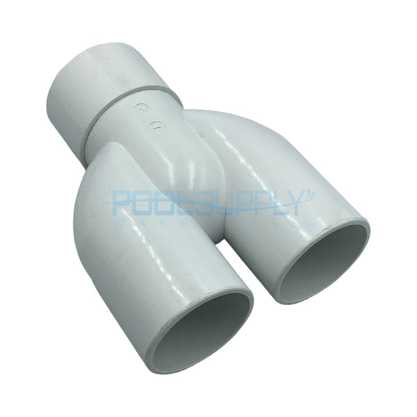 Blue Square 2" Y-Pipe Fitting - 1145101 - The Pool Supply Warehouse