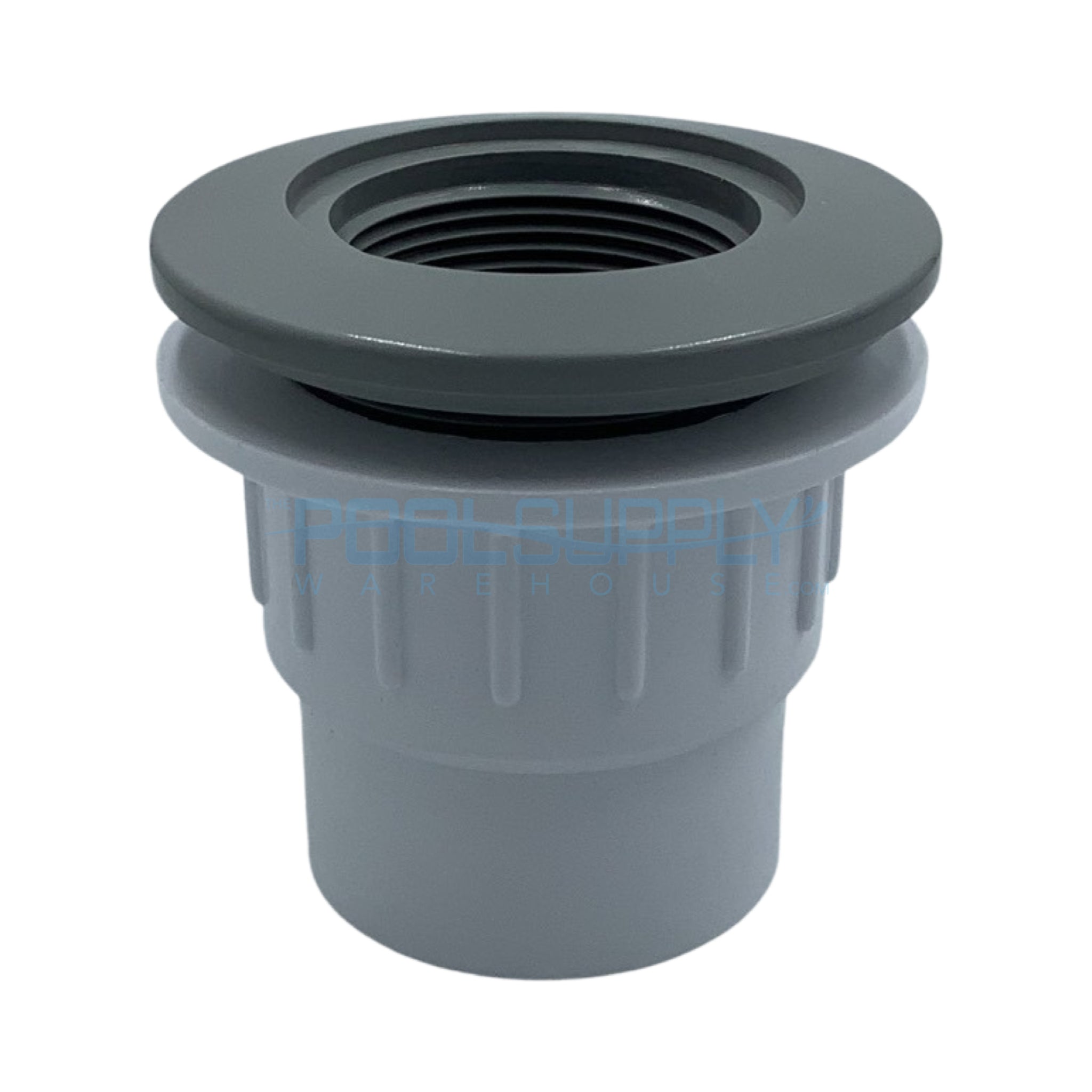 CMP 25523-501-100 Gray Wall Return Fitting with Nut and Gasket