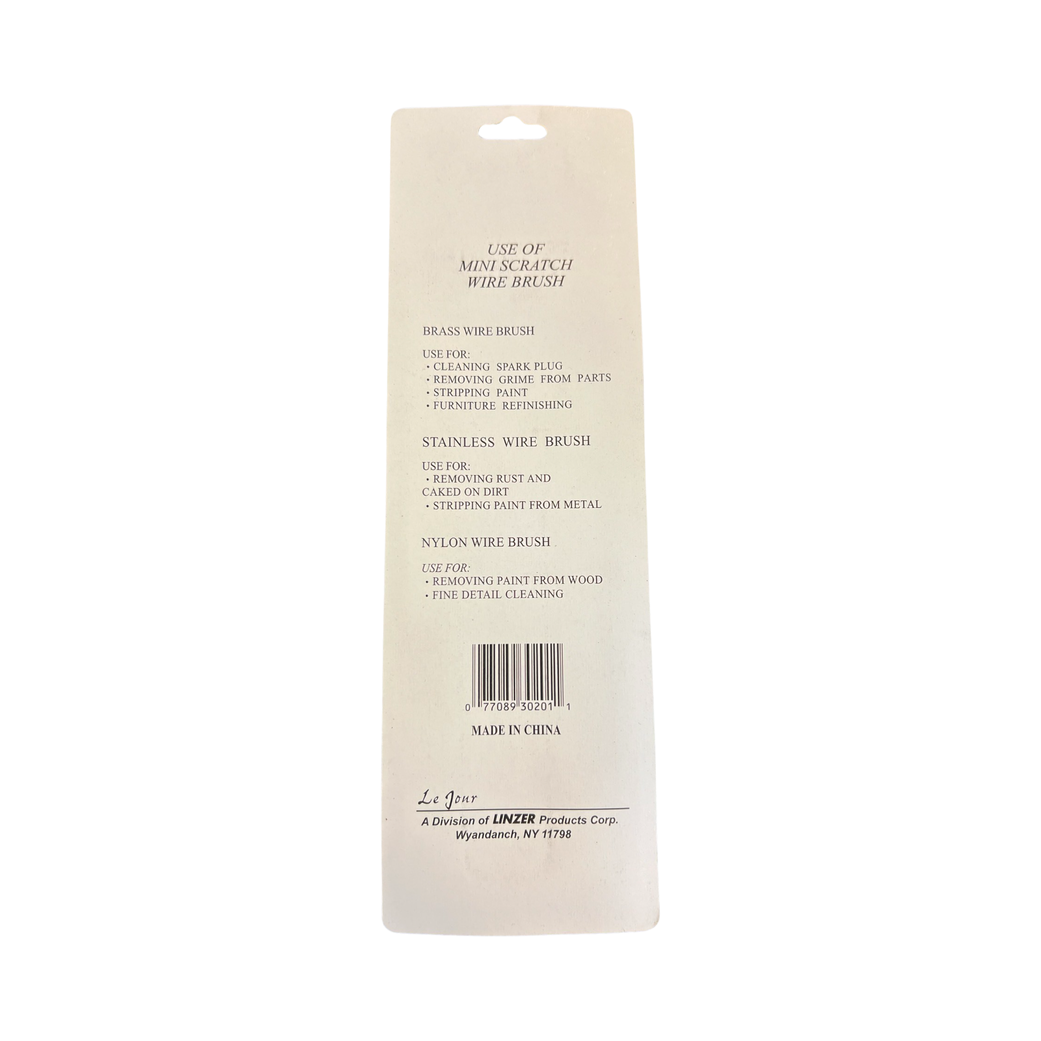 Linzer Mini Stainless Steel Scratch Brushes (2 Pack) - C302