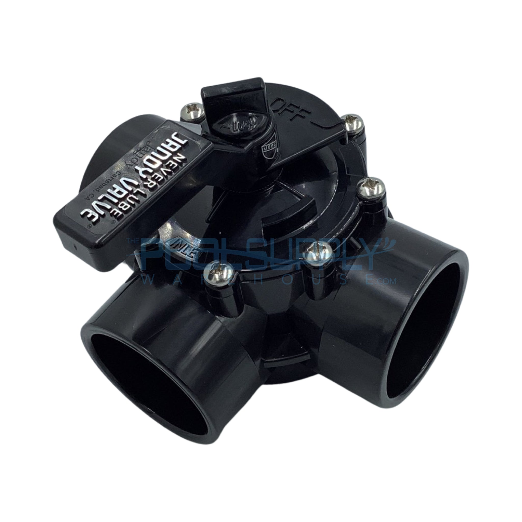 Jandy 3-Port PCVC Neverlube Diverter Valve 2"-2.5" - 4717 - The Pool Supply Warehouse