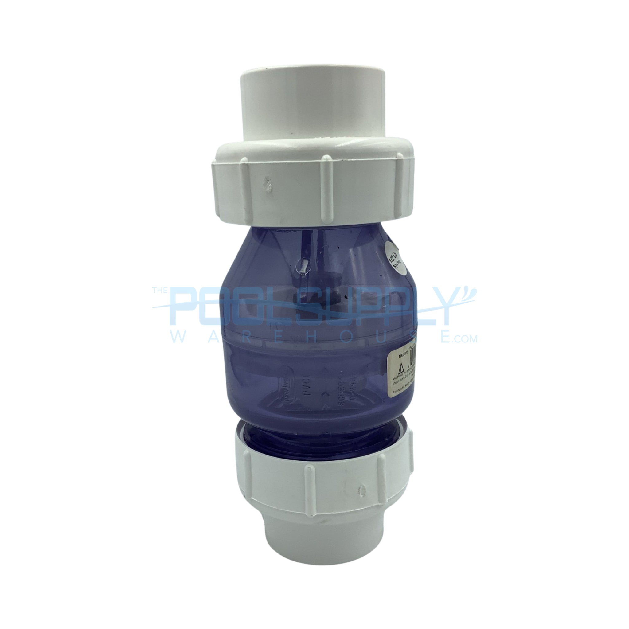 NDS 2" True Union Spring Check Valve, Clear - 1700C20 - The Pool Supply Warehouse