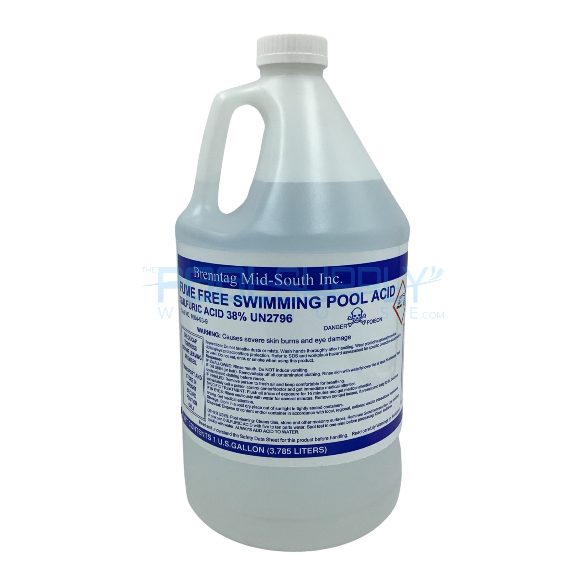 Non-Fuming Pool Acid 1 Gallon - AAA-8626 - The Pool Supply Warehouse