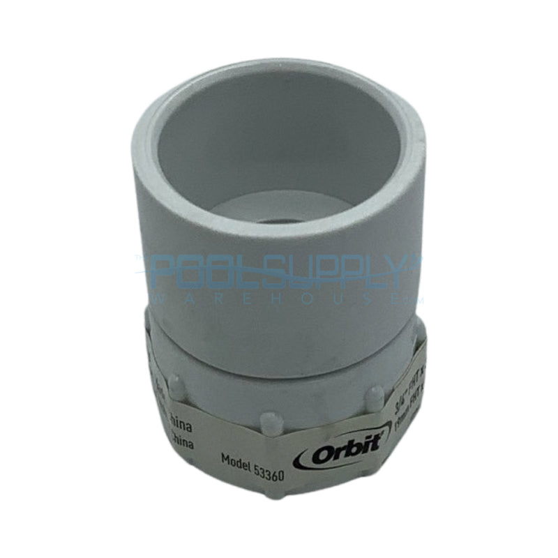 Orbit® 3/4" Slip x FHT PVC Hose to Pipe Fitting - 53360 - The Pool Supply Warehouse