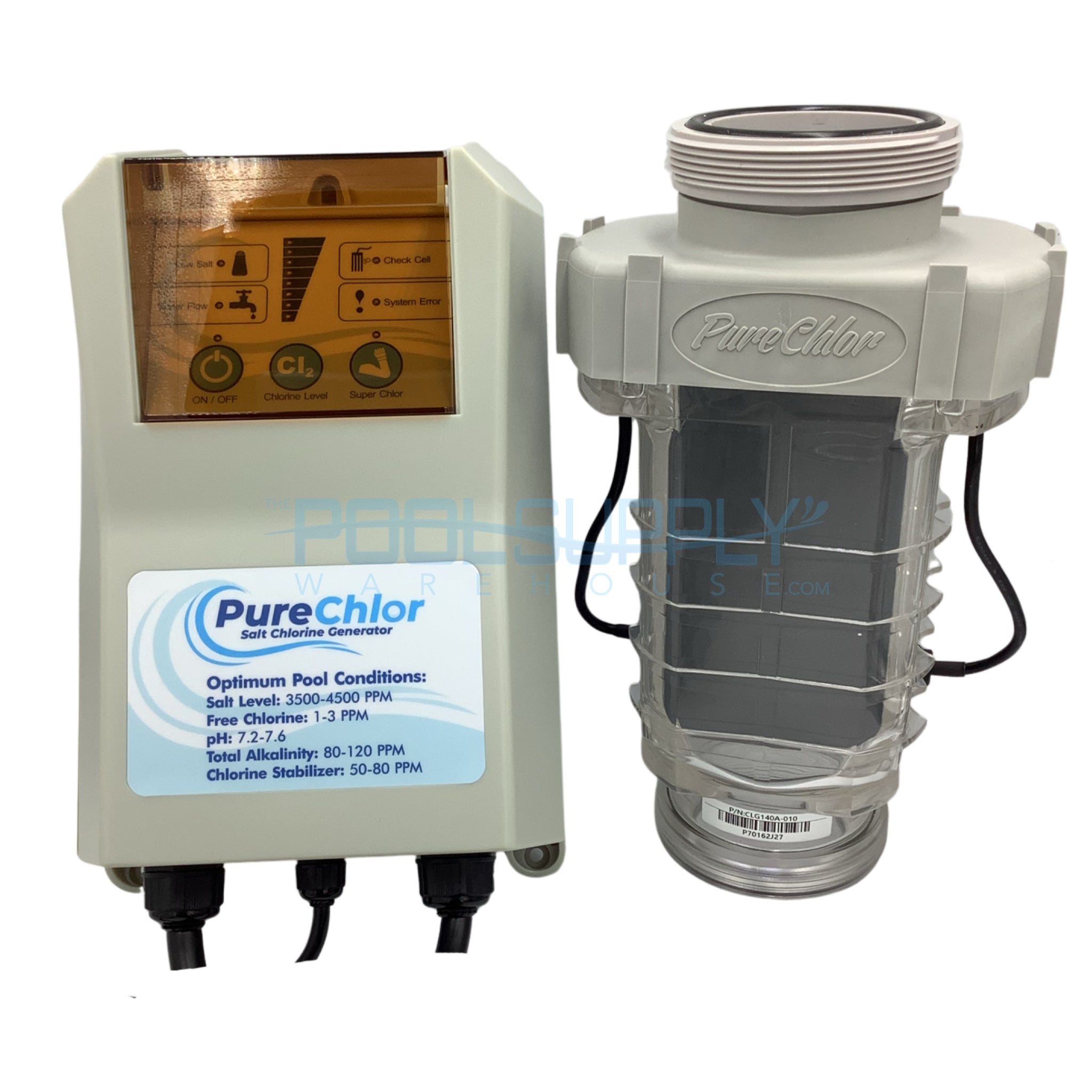 PureChlor 40K Complete Chlorine Generator Kit - CLG140A - The Pool Supply Warehouse