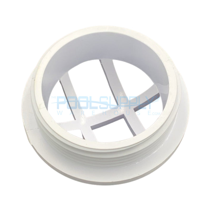 Super-Pro 1-1/2" MPT White Safety Grate Insert Fittings - 25560-000-000 - The Pool Supply Warehouse