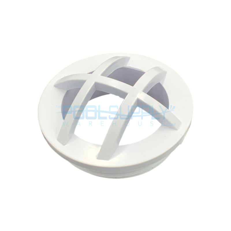 Super-Pro 1-1/2" MPT White Safety Grate Insert Fittings - 25560-000-000 - The Pool Supply Warehouse