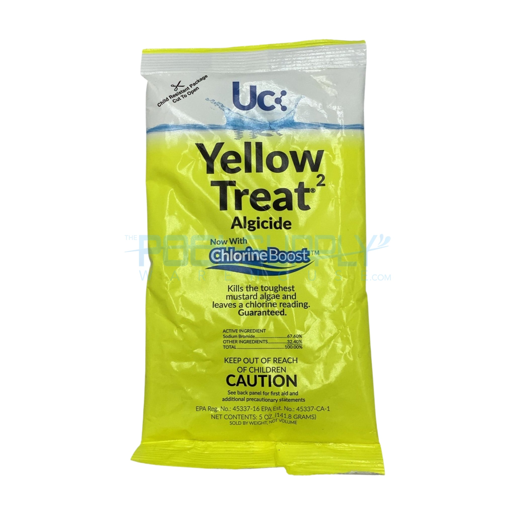 United Chemical Yellow Treat Algaecide Bag - 5 oz - YT-P71 - The Pool Supply Warehouse